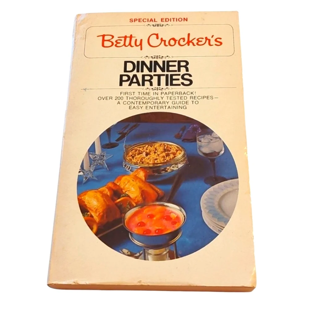 Vintage 1975 Betty Crocker Dinner Parties Cookbook
